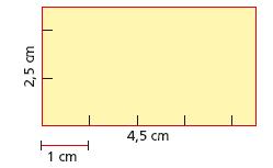 area quaderno misurata mediante il confronto con un quadrato di area unitaria