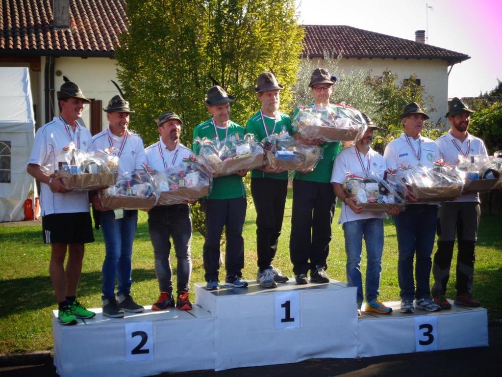 08/10/2017 Colfosco - Campionato Triveneto ANA 1 posto nella categoria alpini per la prima nostra squadra sezionale formata da Carlo Cecchetto, Severino Comberlato e Fabio Nardi.