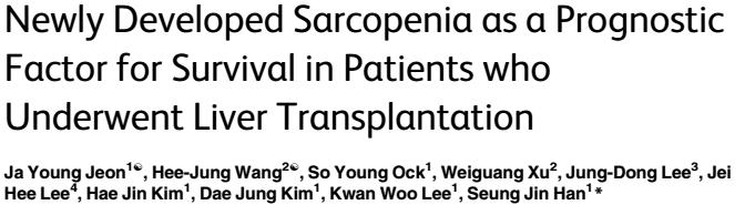 Sarcopenia post-lt: prevalenza eterogenea 36% 1 mese pre-lt 46% 1