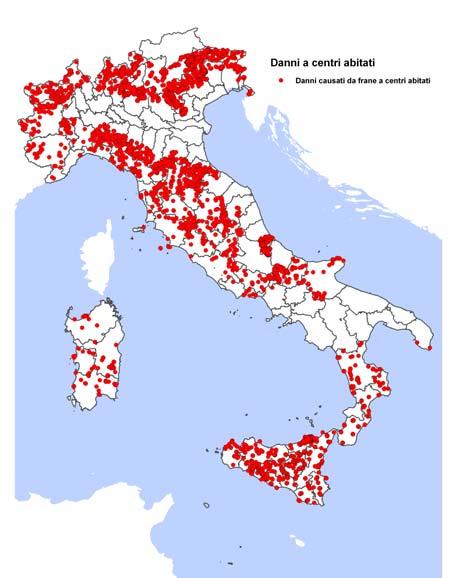 Per quanto riguarda le DGPV non è corretto effettuare una correlazione tra tali fenomeni profondi e l Uso del suolo; il valore elevato delle zone boscate per tale tipologia di movimento è spiegabile