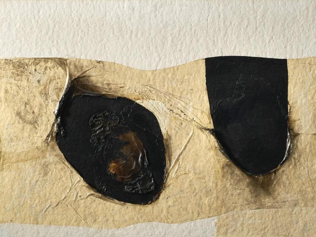 Alberto Burri, Bianco Plastica, 1965 EST 600.00-800.