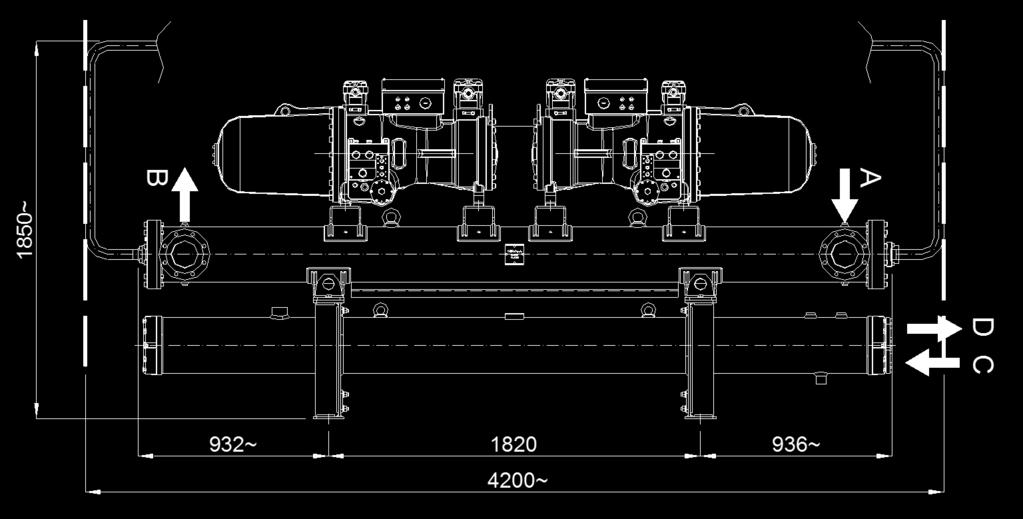 ACQUA A/C INLET A/C WATER B USCITA