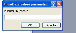 Inserimento di record nelle tabelle Inserendo un dato non corrispondente al tipo