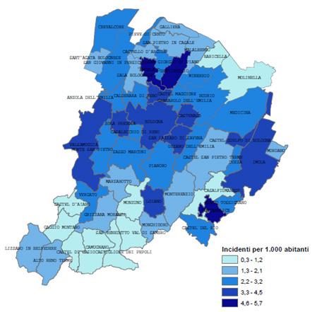 (Fonte: Osservatorio metropolitano dell incidentalità stradale) Grafico 11.