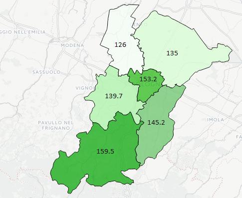 Il valore di questo indice, che è andato aumentando costantemente dalla fine degli anni 80, nel 2016 è 59,6 a livello aziendale.