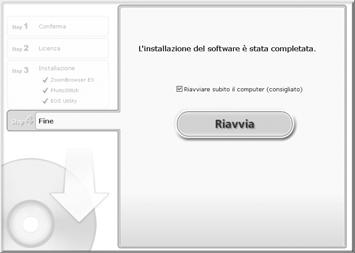 Fare clic su [Installazione standard] e seguire le istruzioni visualizzate per procedere con l'installazione.