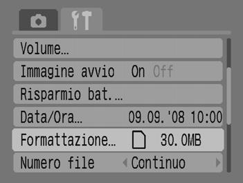 Formattazione delle schede di memoria È necessario utilizzare questa fotocamera per formattare una nuova scheda di memoria o una scheda di memoria che è stata utilizzata con altri dispositivi, prima