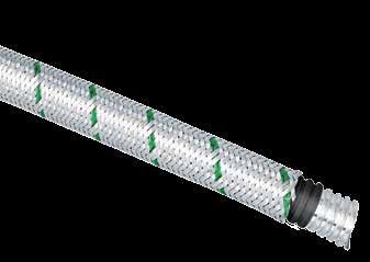 Il rivestiento è realizzato in EVA aspirato, teroplastico ritardante la fiaa, a bassa eissione di gas tossici e corrosivi, privo di alogeni.