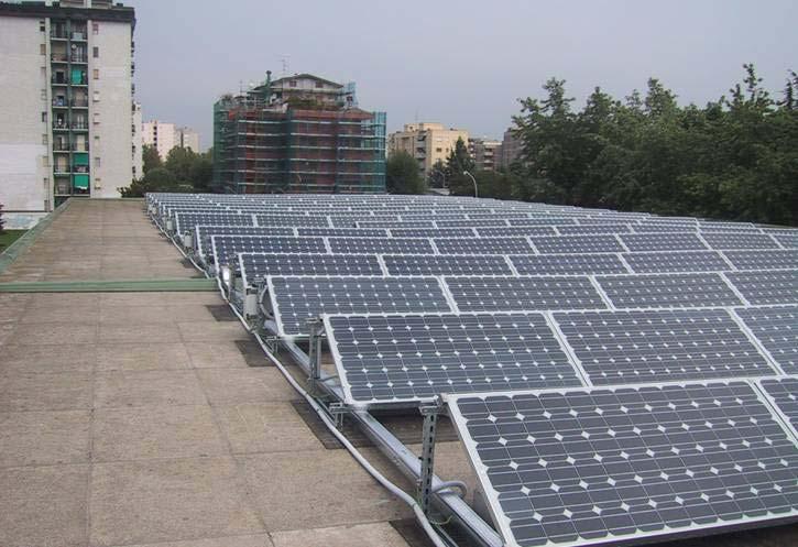 INTERVENTO DI RISPARMIO ENERGETICO: IMPIANTO FOTOVOLTAICO POTENZA PROPOSTA: 19,8 kw Nel caso in fase di studio si è optato per un sistema di produzione con connessione alla rete elettrica (Grid