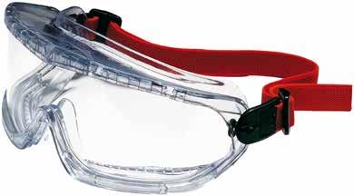 sostanze chimiche - si adatta a qualsiasi conformazione facciale, può essere indossato sopra gli occhiali correttivi 10 061 92 Ventilazione indiretta - Bardatura elastica Incolore SI - 3-1.