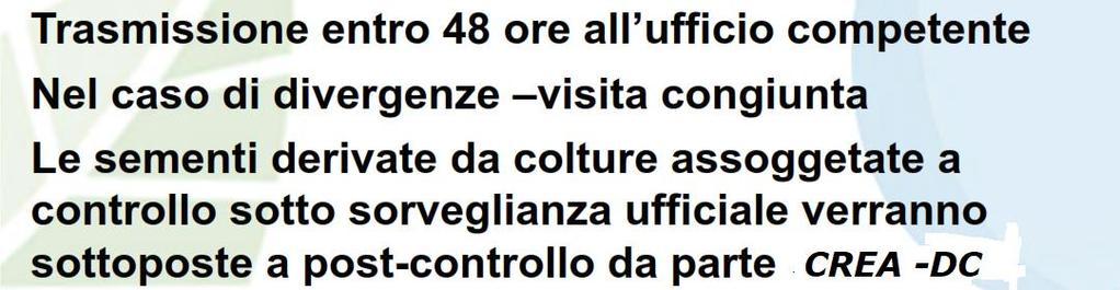 VERBALIZZAZIONE Entro 1 settimana i verbali originali