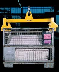 Bilancino per casse pallettizzate modello 1000-3000 Le casse pallettizzate con caratteristiche come da DIN 15155, vengono normalmente movimentate con un muletto ma