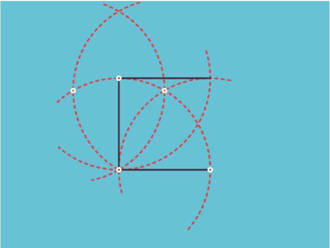 Terzo incontro: attività propedeutica all utilizzo di geogebra descrivere la procedura esatta per la costruzione carta e penna di un quadrato da comunicare ad un compagno poco collaborativo.