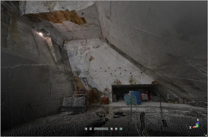 Cave in sotterraneo Prodotti: Nuvole di punti 3D