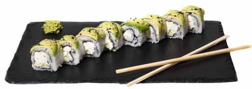 green roll 8 pezzi 12,00 Philadelphia, Cetriolo, Avocado.