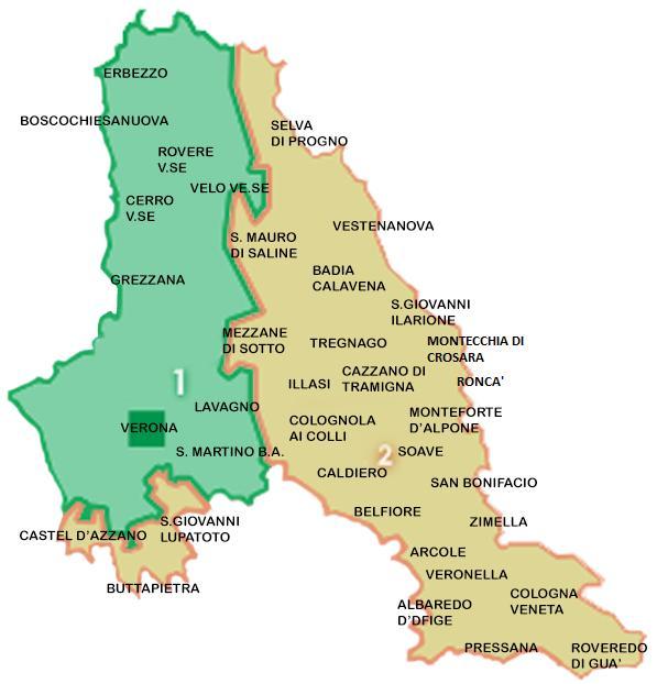 Articolazione territoriale Articolazione territoriale Mappa n. 1 Articolazione territoriale Azienda Ulss 20 Distretti n. 1 e 2 sino al 31.12.2016 ULSS 20 - Regione Veneto Abitanti. 470.951* al 31.12.2016 Fonte: U.
