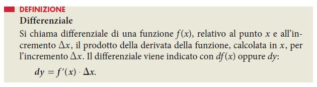 TEOREMA della DERIVATA della FUNZIONE INVERSA y f x 1 HP) Sia = una funzione derivabile ed invertibile nell intervallo I e sia x f ( y) Se vale anche f, x I 1 TH) Allora anche x f ( y) DIFFERENZIALE