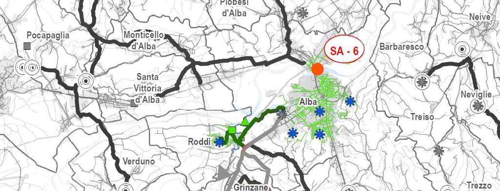POTABILIZZATORE ALBA 2 SA-6 obiettivi e localizzazione Realizzazione di un nuovo impianto di potabilizzazione in corrispondenza della presa dal fiume Tanaro denominata "Presa Miroglio".