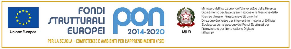Slzion ALUNNI PER L AMMISSIONE AL PERCORSO FORMATIVO OGGETTO Strutturali Europi Programma Oprativo Nazional Pr la scuola, comptnz ambinti pr l apprndimnto 2014-2020.