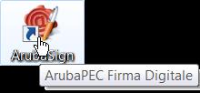 Firma un file con la tua Firma Digitale Dopo aver installato il programma Arubasign come descritto precedentemente, il programma