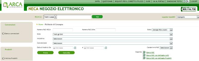 Al report Elenco RdC con Dettaglio Prodotti si aggiungono invece le informazioni relative ai dettagli dei prodotti contenuti in ogni RdC.