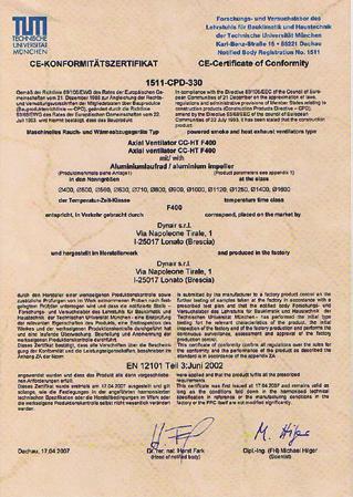 The mechanical ventilation systems designed by Dynair which are presented in this part, are the answer to problems connected to smoke extraction at high temperature and the ideal solution for
