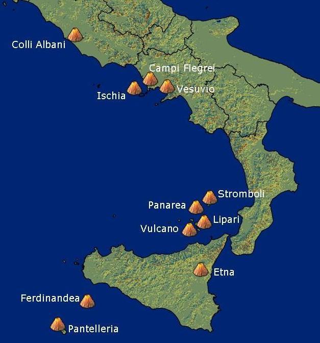 incendi 11 vulcani attivi 48% dei comuni ad elevata pericolosità