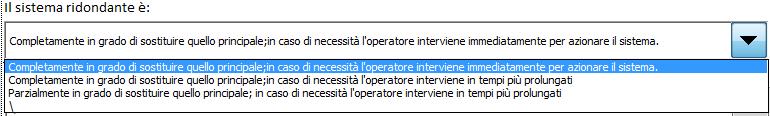 validazione Selezionare le misure di controllo presenti