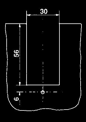 montante monoblocco Nylon strap guide for