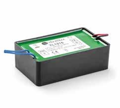 65 mm 32 mm 155 mm 12 Vdc power supply 85 ma for detectors and other devices. Perfect for small size locations.