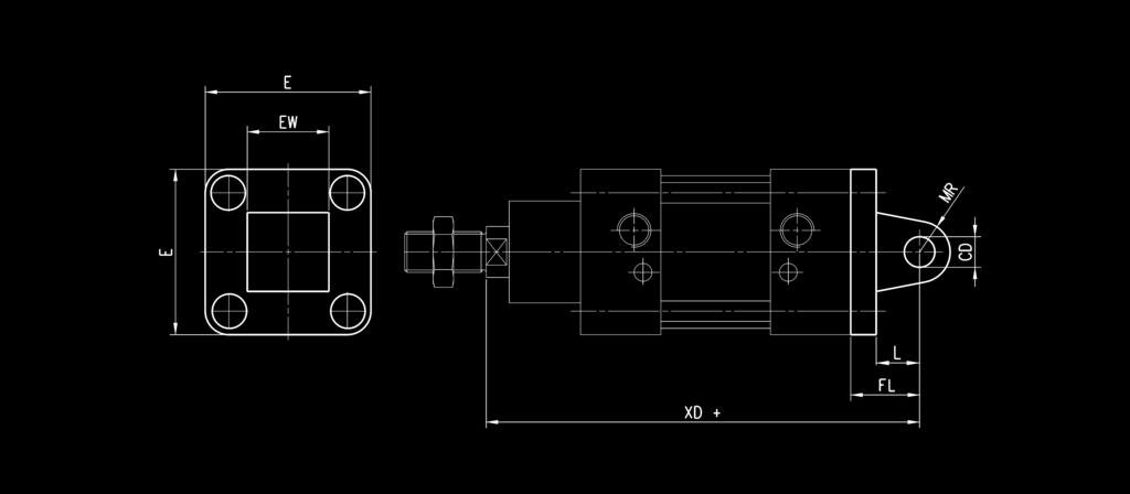 20 C-H-90-00 00 60 20 5 4 25 20 0 230 C-H-90-25 25 70 25 40 50 30 25 30 275 Ancoraggio a cerniera maschio posteriore Mod. L Materiale: Acciaio Inox 36 N cerniera maschio N 4 viti Mod.