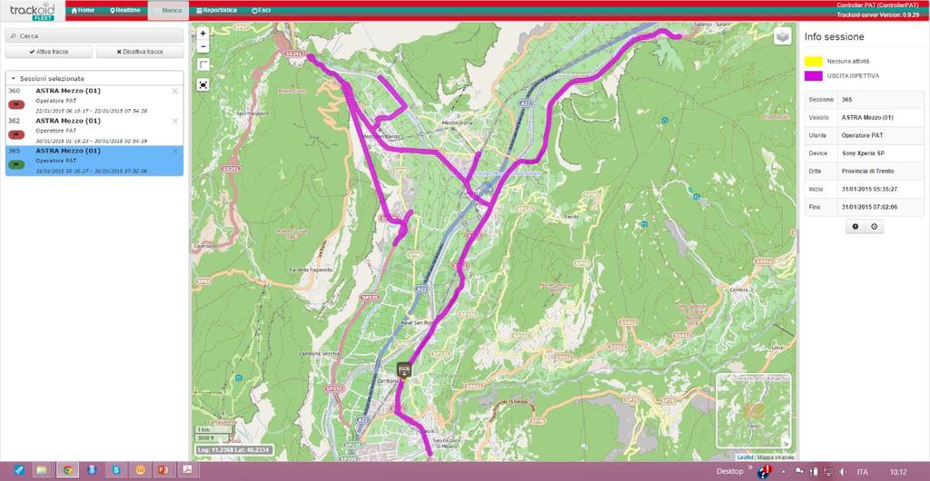 TRACCIAMENTO AUTOMATICO DEI MEZZI SISTEMA DI MONITORAGGIO