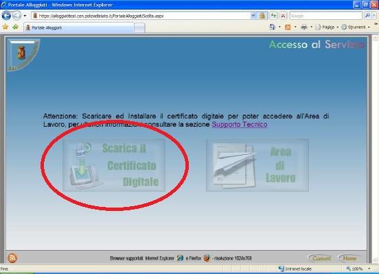 2. Rilascio nuovo certificato. Il servizio permette il rinnovo automatico del certificato quando lo stesso è in scadenza negl ultimi quindici giorni.