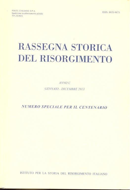 RASSEGNA STORICA DEL RISORGIMENTO