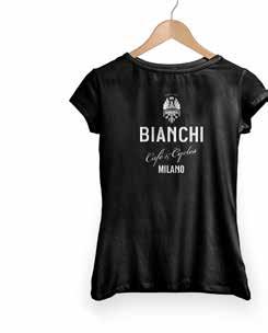 T-SHIRT BIANCHI CAFÉ & CYCLES / C9621822/26 NERO / C9621812/16 BIANCO / C9621832/36