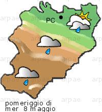 bollettino meteo per la provincia di Piacenza weather forecast for the Piacenza province Temp MAX 17 C 10 C Vento Wind 22km/h 25km/h Temp. min 7 C 2 C Temp MAX 19 C 11 C Vento Wind 31km/h 39km/h Temp.