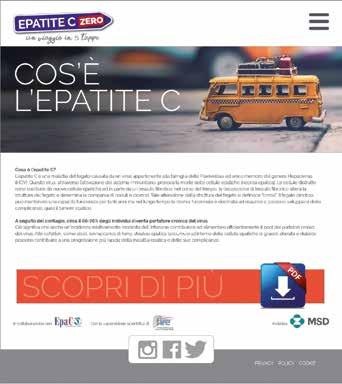 IL SITO EPATITE C ZERO La pagina web di riferimento della campagna www.epatiteczero.