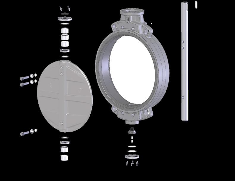 BVKA - Wafer BLKA - Lug DN 600-800 24-32 PN 16 ANSI 150 17 18 15 16 14 1 5 7 20 21 19 6 corpo Wafer 3 4 2 20 21 19 8 6 7 5 9 11 12 10 13 corpo Lug parti incluse nel set ricambi pos. q.