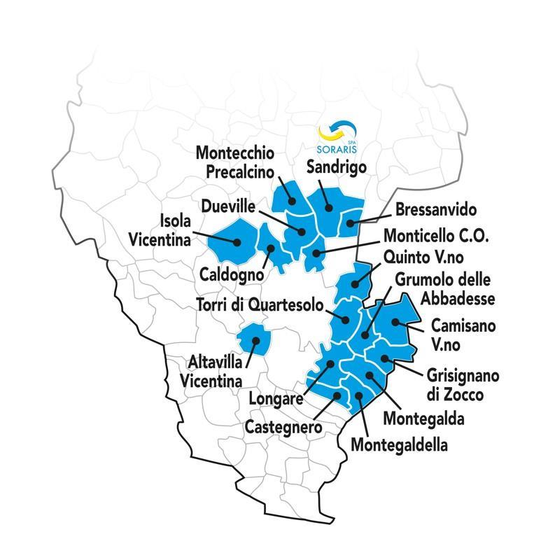 SOCIETA PER LA RACCOLTA DEI RIFIUTI SOLIDI URBANI 17 COMUNI SERVITI OLTRE 123.