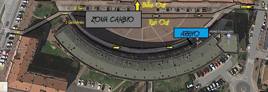 Zona Cambio Per tutte le categorie è disposta in piazza dell Unione Europea, una zona cambio compensata. L organizzazione si riserva di apportare variazioni per cause di forza maggiore.
