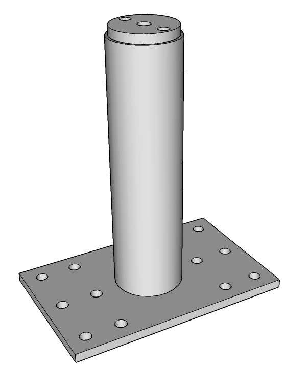 Di seguito vengono illustrate nel dettaglio le modalità di installazione nelle fasi di montaggio dell ancoraggio strutturale di estremità: 1.