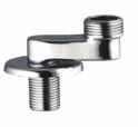 , con tubetto rame L.11 cm con dado. G. M Chrome plated cistern tap with ABS handle - M-F. Chrome plated cistern tap with ABS handle - M-F. with copper pipe l 11 cm and nut. art. 304 G. M G. M art.