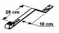 Per tetti in cemento, utilizzare 1 tassello chimico o meccanico M12 e richiedere una resistenza minima di 10 KN nel senso della pendenza. Fissaggio escluso.