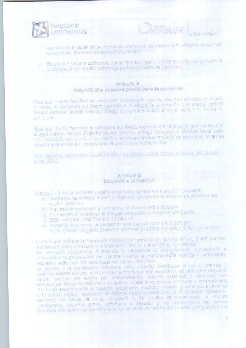 L 1.,,,0>5'W"' I' l Ufficio di Piano ~RETESALLJTE soprattutto a causa della crescente precarietà del lavoro o di precarie condizioni economiche derivanti da episodi imprevisti.