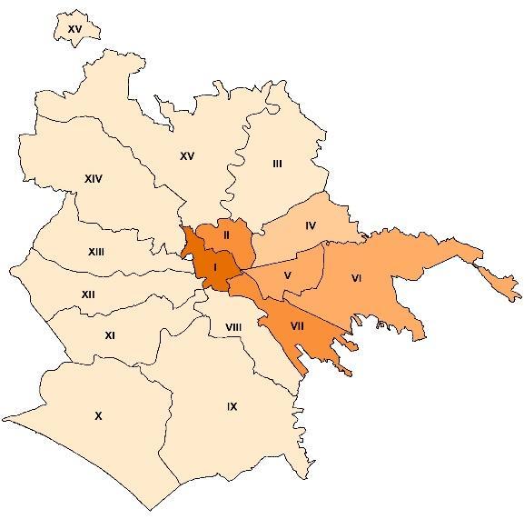 3 - Stock di unità locali attive nel settore Costruzioni per municipio. Anno 2017.