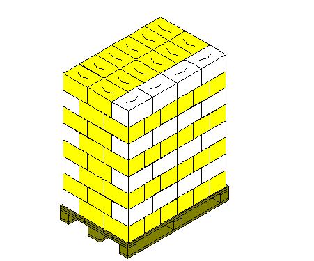 PALLETTIZZAZIONE PALLETIZATION Tipo Cartoni per strato Strati per pallet Cartoni per pallet Peso netto pallet Altezza del pallet Type Cartons per layer Layers per pallet