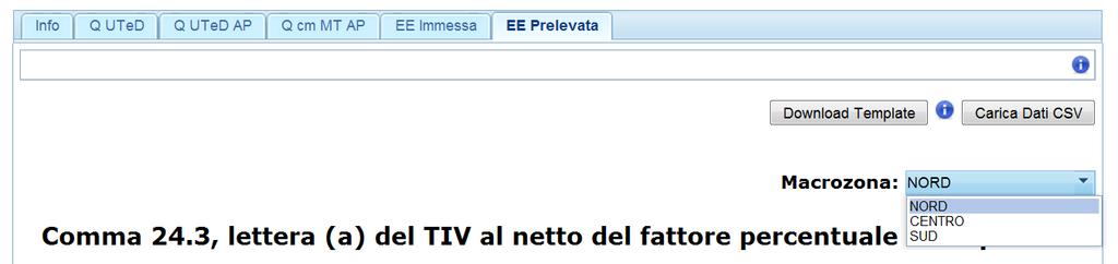 NOTA BENE: per quanto riguarda l energia elettrica immessa nell area di riferimento nella rete dell impresa distributrice da impianti di generazione, l articolato del TIV (Testo integrato delle