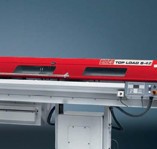 La serie EMCO TOP LOAD è stata concepita per caricare nelle macchine EMCO materiale in barra da metri in modo completamente automatico.