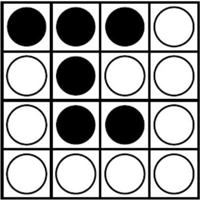 YIN YANG: Inserite in ogni casella vuota un cerchio bianco oppure nero.
