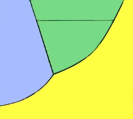 diagramma di fase di una sostanza : diagramma di vs che mostra le regioni